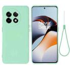 For OnePlus Ace 2 / 11R Pure Color Liquid Silicone Shockproof Full Coverage Phone Case(Green) - 1