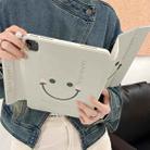 Pen Slot Magnetic Painted Detachable Tablet Leather Case For iPad Air 2022 / 2020 10.9 / Pro 11(Smile) - 7