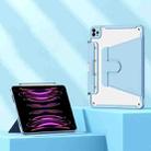 Detachable Rotating Leather Tablet Case For iPad Pro 11 2022 / 2021 / 2020 / 2018(Blue) - 1