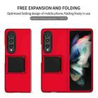 For Samsung Galaxy Z Fold3 5G Three-dimensional Folding Holder PC Phone Case(Red) - 2
