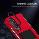 For Samsung Galaxy Z Fold3 5G Three-dimensional Folding Holder PC Phone Case(Red) - 5