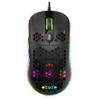 HXSJ X600 6 Keys RGB Luminous Macro Programming Wired Gaming Mouse(Black) - 1