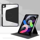 Acrylic Rotating Leather Tablet Case For iPad 10.2 2021 / 2020 / 2019(Black) - 1