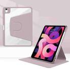 Acrylic Rotating Leather Tablet Case For iPad 10.2 2021 / 2020 / 2019(Purple) - 1