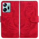 For Infinix Zero 20 Tiger Embossing Pattern Leather Phone Case(Red) - 1