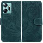 For Infinix Zero 20 Tiger Embossing Pattern Leather Phone Case(Green) - 1