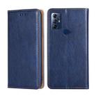 For Motorola Moto G Play 2023 Gloss Oil Solid Color Magnetic Leather Phone Case(Blue) - 1