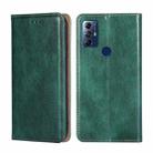 For Motorola Moto G Play 2023 Gloss Oil Solid Color Magnetic Leather Phone Case(Green) - 1