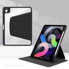 For Huawei MatePad 11 Acrylic Rotating Leather Tablet Case(Black) - 1