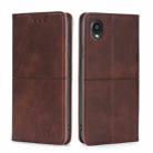 For Kyocera Digno BX2-Digno SX2-A101KC Cow Texture Magnetic Horizontal Flip Leather Phone Case(Dark Brown) - 1