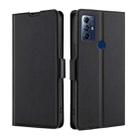 For Motorola Moto G Play 2023 Ultra-thin Voltage Side Buckle Horizontal Flip Leather Phone Case(Black) - 1