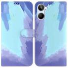 For Realme 10 4G Watercolor Pattern Flip Leather Phone Case(Winter Snow) - 1