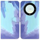 For Honor X9a Watercolor Pattern Flip Leather Phone Case(Winter Snow) - 1