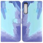 For Sony Xperia 10 IV 2023 Watercolor Pattern Flip Leather Phone Case(Winter Snow) - 1