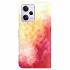 For Xiaomi Redmi Note 12 Pro 5G Watercolor Pattern Flip Leather Phone Case(Spring Cherry) - 3