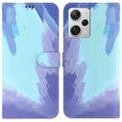 For Xiaomi Redmi Note 12 Pro+ Watercolor Pattern Flip Leather Phone Case(Winter Snow) - 1