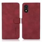 For Honor X5 KHAZNEH Matte Texture Leather Phone Case(Red) - 1