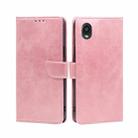 For Kyocera Digno BX2-Digno SX2-A101KC Calf Texture Buckle Flip Leather Phone Case(Rose Gold) - 1