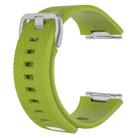 For Fitbit Ionic Twill Texture Silicone  Watch Band with Buckle, Size:L(Lime Green) - 1