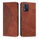 For Motorola Moto E13 Diamond Pattern Splicing Skin Feel Magnetic Phone Case(Black) - 1