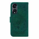 For OPPO Reno8 T 5G / A1 Pro 5G Butterfly Rose Embossed Leather Phone Case(Green) - 3
