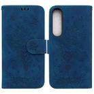 For Sony Xperia 1 IV 2023 Butterfly Rose Embossed Leather Phone Case(Blue) - 1