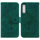 For Sony Xperia 10 IV 2023 Butterfly Rose Embossed Leather Phone Case(Green) - 1