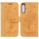 For Sony Xperia 10 IV 2023 Butterfly Rose Embossed Leather Phone Case(Yellow) - 1