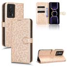 For Xiaomi Redmi K60 5G / K60 Pro / K60 Championship Edition Honeycomb Dot Texture Leather Phone Case(Gold) - 1
