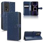 For Xiaomi Redmi K60 5G / K60 Pro / K60 Championship Edition Honeycomb Dot Texture Leather Phone Case(Blue) - 1