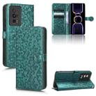 For Xiaomi Redmi K60 5G / K60 Pro / K60 Championship Edition Honeycomb Dot Texture Leather Phone Case(Green) - 1