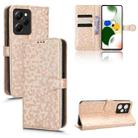 For Xiaomi Redmi Note 12 Pro Speed / Xiaomi Poco X5 Pro 5G Honeycomb Dot Texture Leather Phone Case(Gold) - 1