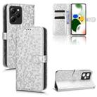 For Xiaomi Redmi Note 12 Pro Speed / Xiaomi Poco X5 Pro 5G Honeycomb Dot Texture Leather Phone Case(Silver) - 1