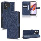 For Xiaomi Redmi 12C / Redmi 11A 4G Global Honeycomb Dot Texture Leather Phone Case(Blue) - 1