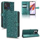 For Xiaomi Redmi 12C / Redmi 11A 4G Global Honeycomb Dot Texture Leather Phone Case(Green) - 1
