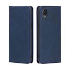 For Kyocera Digno BX2-Digno SX2-A101KC Skin Feel Magnetic Horizontal Flip Leather Phone Case(Blue) - 1