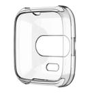 For Fitbit Versa Lite Smart Watch Silicone Protective Case(Transparent White) - 1