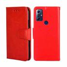 For Motorola Moto G Play 2023 Crystal Texture Leather Phone Case(Red) - 1