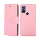 For Motorola Moto G Play 2023 Crystal Texture Leather Phone Case(Pink) - 1