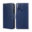 For Motorola Moto G Play 2023 Crystal Texture Leather Phone Case(Royal Blue) - 1