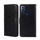 For Motorola Moto G Play 2023 Crystal Texture Leather Phone Case(Black) - 1