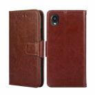 For Kyocera Digno BX2-Digno SX2-A101KC Crystal Texture Leather Phone Case(Brown) - 1