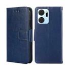 For Honor X7A Crystal Texture Leather Phone Case(Royal Blue) - 1