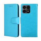 For Honor X8A Crystal Texture Leather Phone Case(Sky Blue) - 1