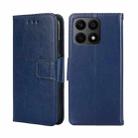 For Honor X8A Crystal Texture Leather Phone Case(Royal Blue) - 1