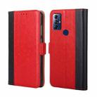 For Motorola Moto G Play 2023 Ostrich Texture Horizontal Flip Leather Phone Case(Red) - 1