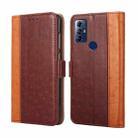 For Motorola Moto G Play 2023 Ostrich Texture Horizontal Flip Leather Phone Case(Brown) - 1