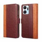 For Honor X7A Ostrich Texture Horizontal Flip Leather Phone Case(Brown) - 1