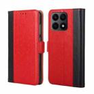 For Honor X8A Ostrich Texture Horizontal Flip Leather Phone Case(Red) - 1