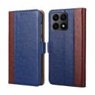 For Honor X8A Ostrich Texture Horizontal Flip Leather Phone Case(Blue) - 1